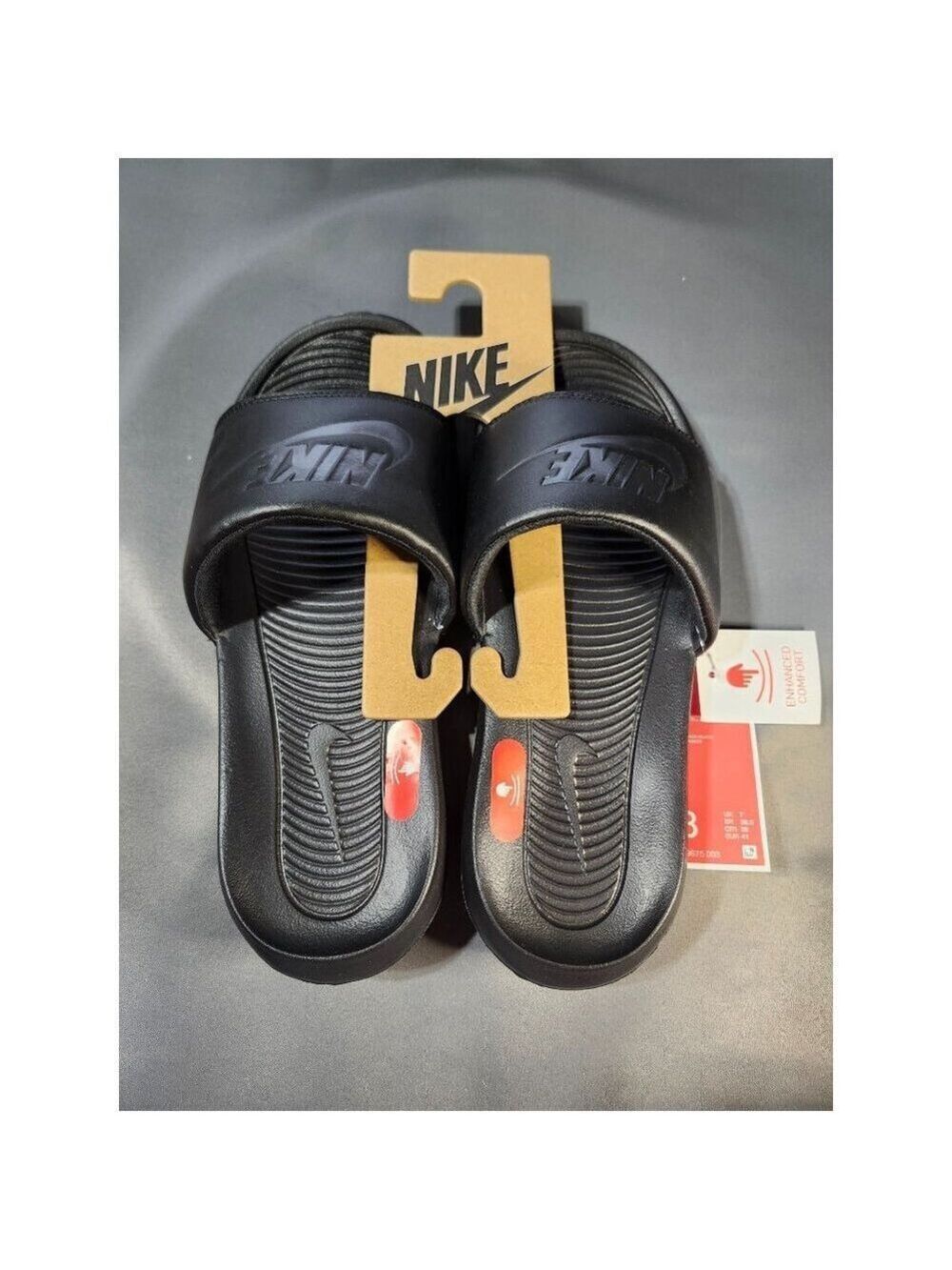Men's Nike Victori One Comfort Slides - black/black - 8